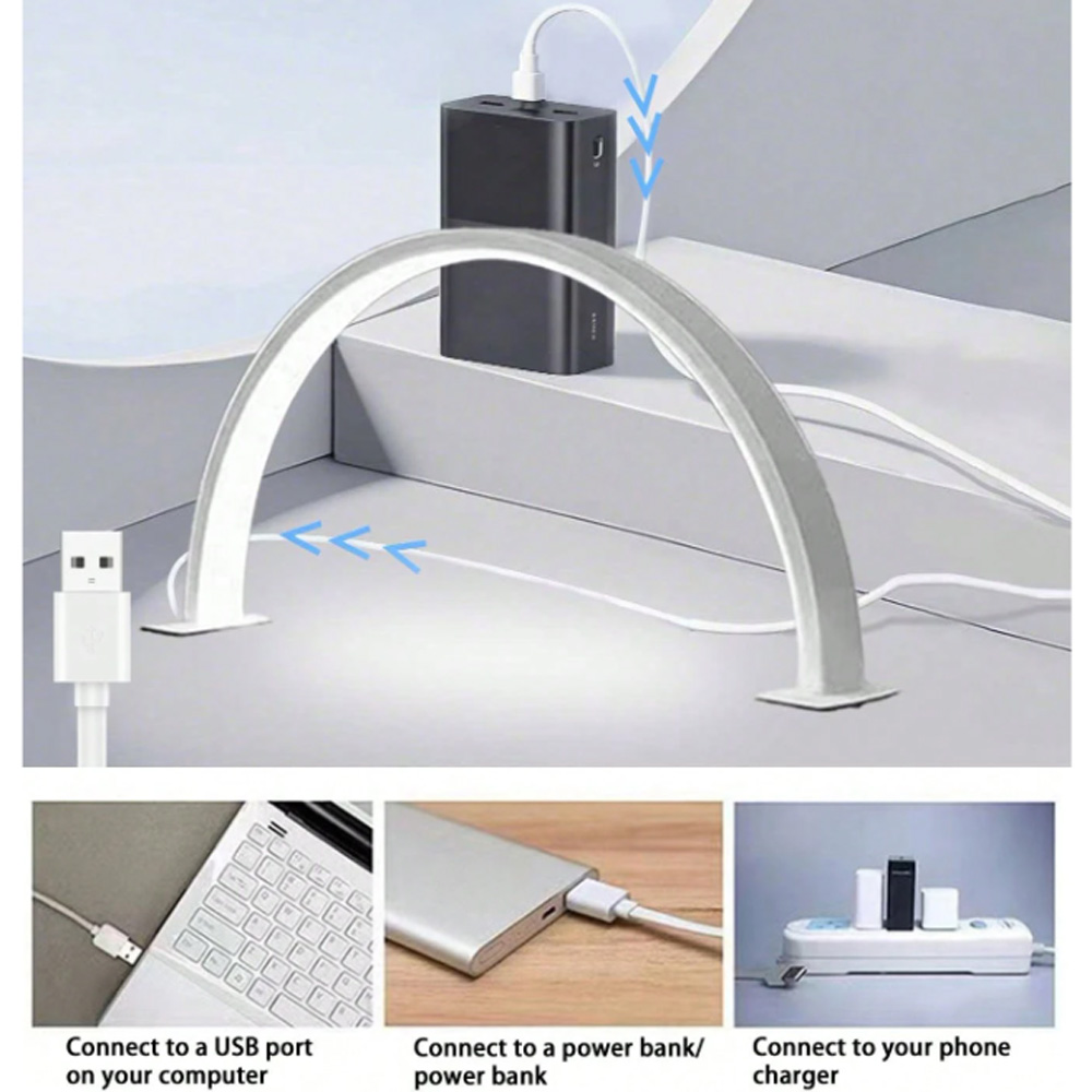 Desk Setup Lamp - 40/66CM Tırnak Lambası Dolgu Işığı USB